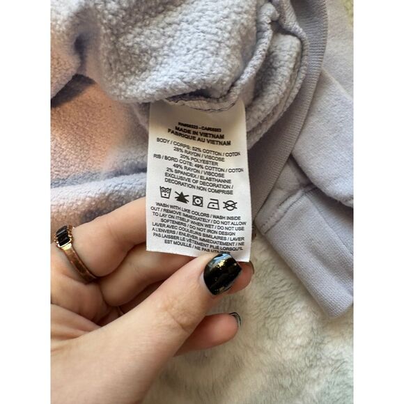 Nike Light Purple Lavender Swoosh Pullover Sweatshirt Size M - Picture 5 of 6